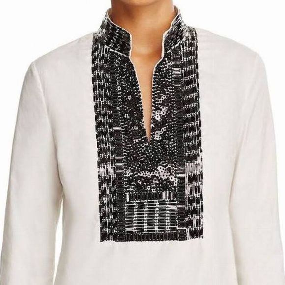 Tory Burch Embellished 'Tory Tunic'🌺 NWT - Picture 4 of 13